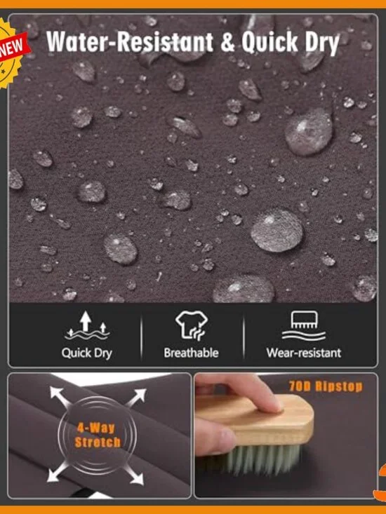 Women's Hiking Cargo Pants Quick Dry Water Resistant Stretch Medium - Picture 4 of 6